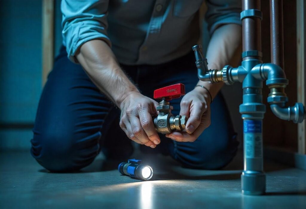 how to turn off the water supply to your house