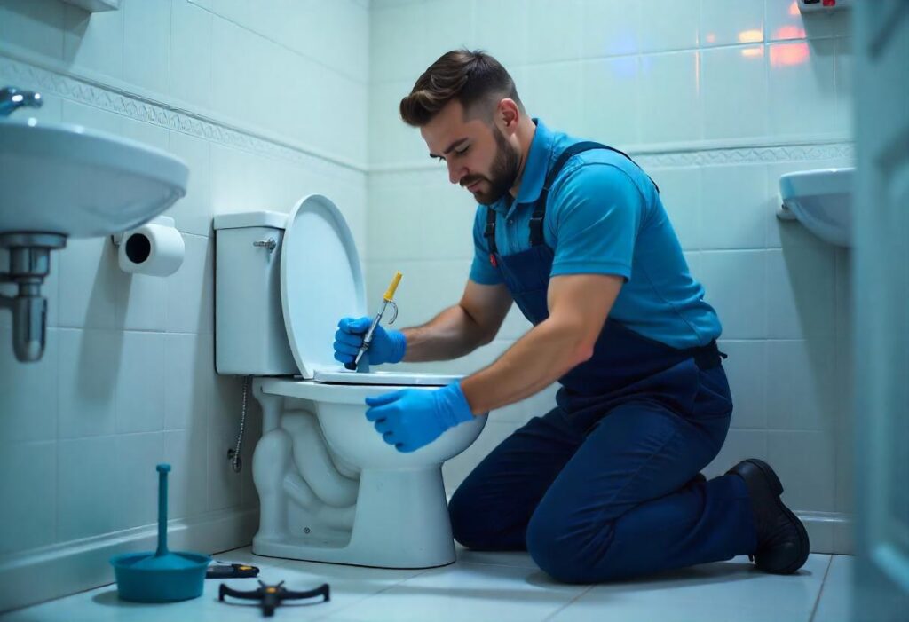 plumber for clogged toilet